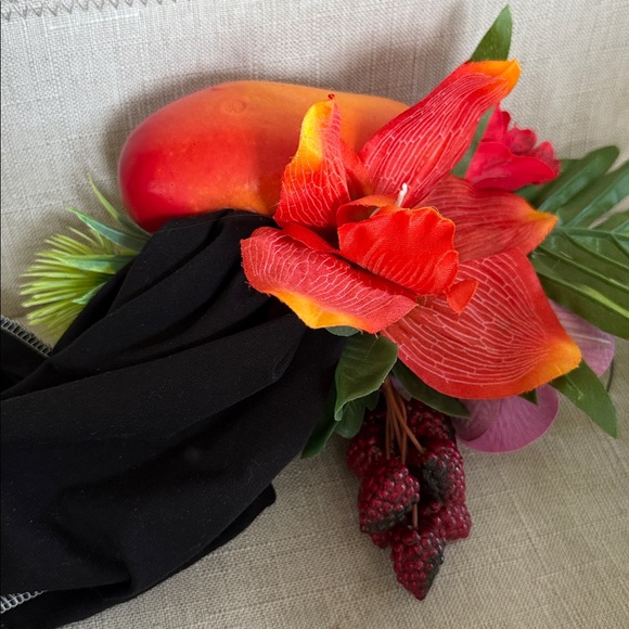 Copa cabana Floral and Fruit Headpiece one size - Picture 3 of 3